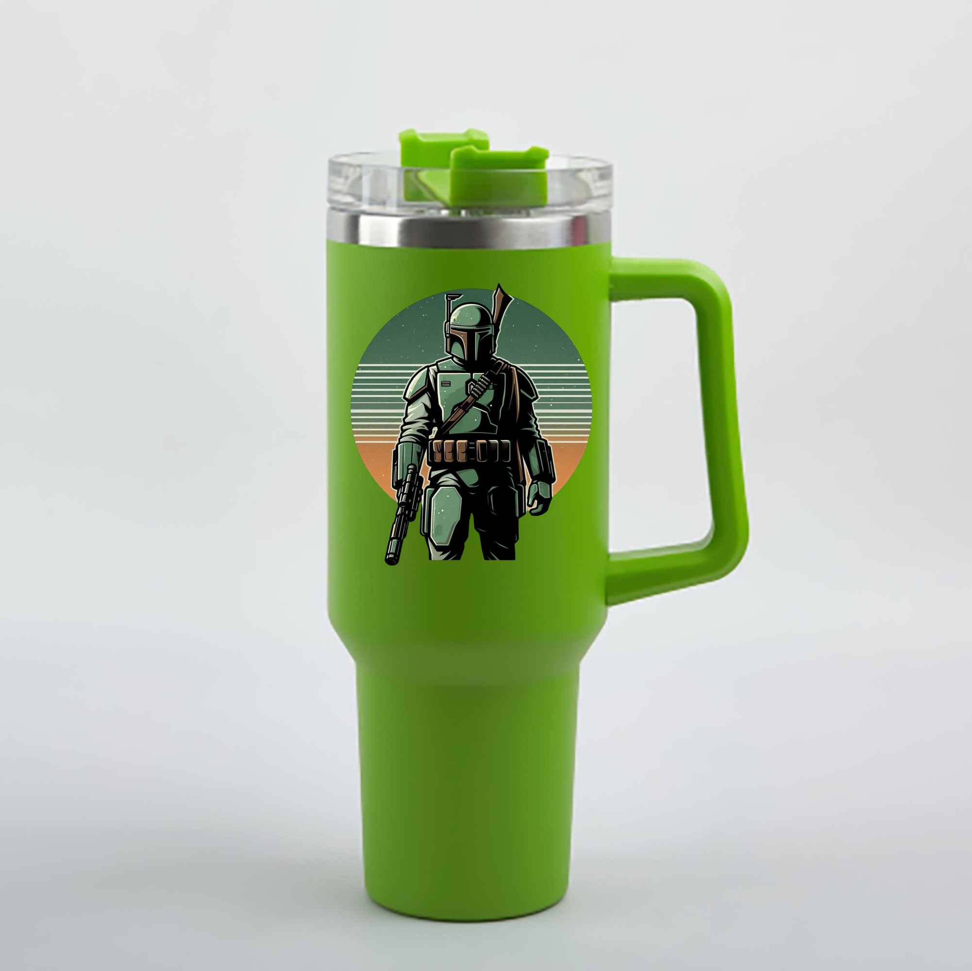 （画像用） スター・ウォーズ Star Wars 1200mL車用タンブラー - クリスタルステッカー（プラスチックストロー付き）